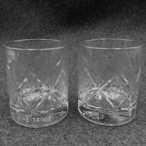 2‎ Dewar's True Scotch Clear Celtic Knot Whiskey Rocks Glasses 10 oz Barware
